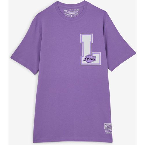 Tee Shirt Lakers Big Letterman L - Mitchell & Ness - Modalova