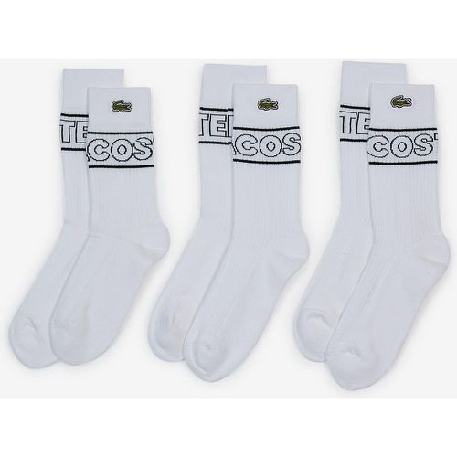 Chaussettes X3 Crew Embro Graphic - Enfant - Lacoste - Modalova