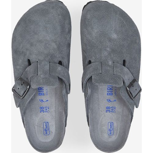 Boston Suede Basalt Gray Gris - Birkenstock - Modalova