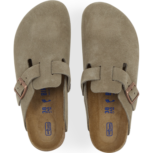 Boston Suede Taupe Gris - Birkenstock - Modalova