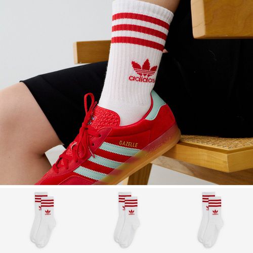 Chaussettes X3 Crew 3 Stripes / - Enfant - adidas Originals - Modalova