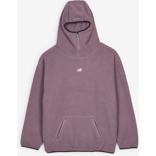 Hoodie Sherpa Half Zip Hoops / - New Balance - Modalova