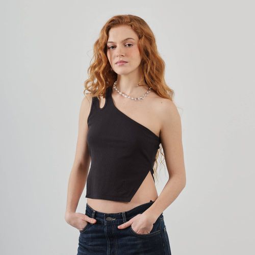 Tank Top Asymmetric Rib Noir - Jordan - Modalova