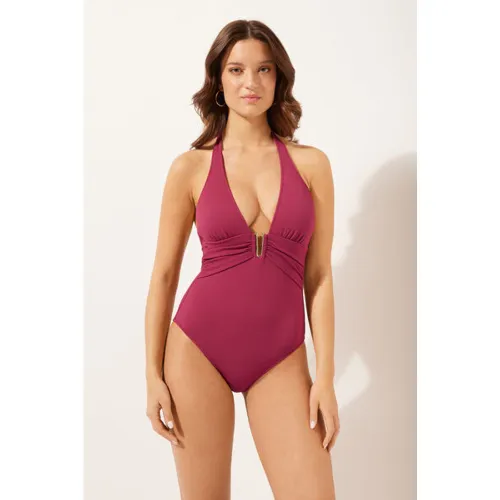 Maillot une pièce Classic Piquet Taille L - Calzedonia - Modalova