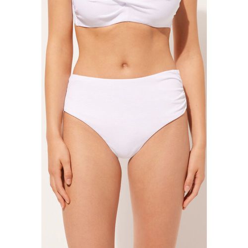 Bas de maillot taille haute gainant Classic Piquet Taille M - Calzedonia - Modalova