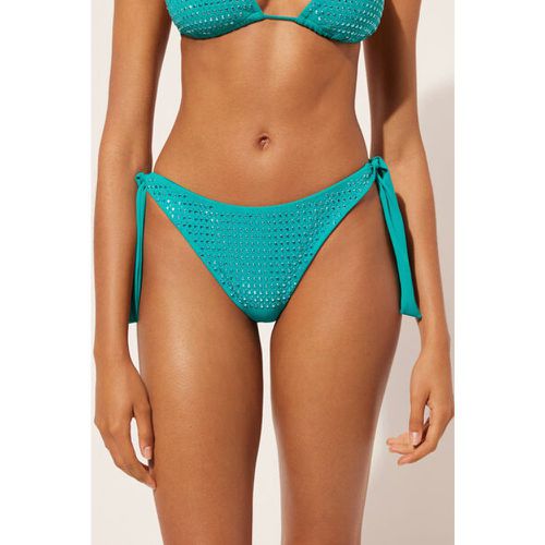 Bas de maillot brésilien avec nœuds Luxury Stones Taille XS - Calzedonia - Modalova