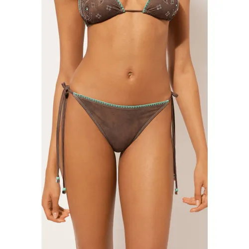 Bas de maillot à lanières Texan Paisley Taille L - Calzedonia - Modalova