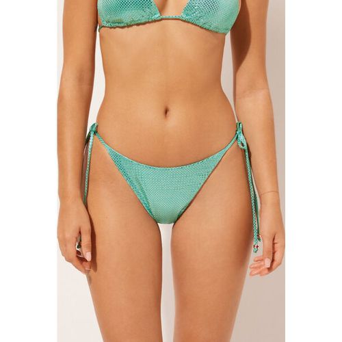 Bas de maillot brésilien à lanières Light Reflections Taille M - Calzedonia - Modalova