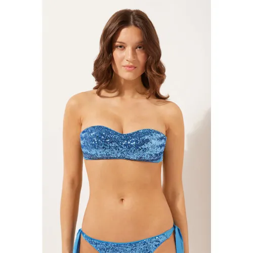 Haut de maillot bandeau rembourré Surface Royal Taille 36 - Calzedonia - Modalova