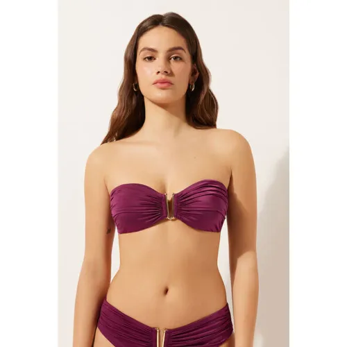 Haut de maillot bandeau à rembourrage léger Timeless Diva Taille 36 - Calzedonia - Modalova