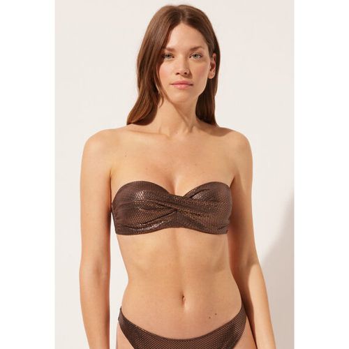 Haut de maillot bandeau à rembourrage léger Light Reflections Taille 46 - Calzedonia - Modalova