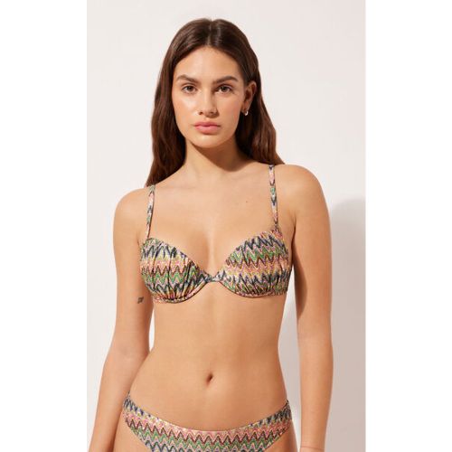 Haut de maillot push-up Bright Optical Taille 36 - Calzedonia - Modalova