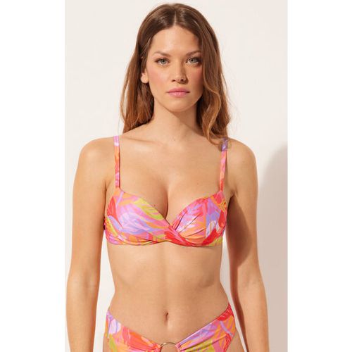 Haut de maillot super push-up Tropical Pop Taille 36 - Calzedonia - Modalova