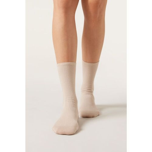 Chaussettes basses côtelées Taille TAILLE UNIQUE - Calzedonia - Modalova