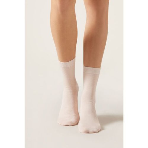 Chaussettes Courtes à Bords Francs en Laine et Coton Taille TAILLE UNIQUE - Calzedonia - Modalova