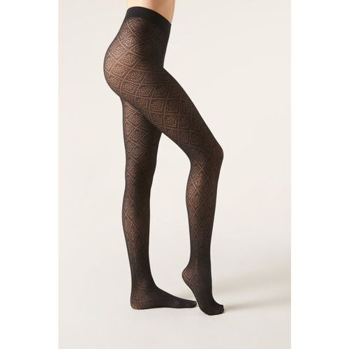 Collant en cachemire ajouré Taille XL - Calzedonia - Modalova