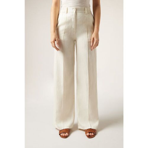 Pantalon palazzo en lin et Lyocell Eco Taille L - Calzedonia - Modalova