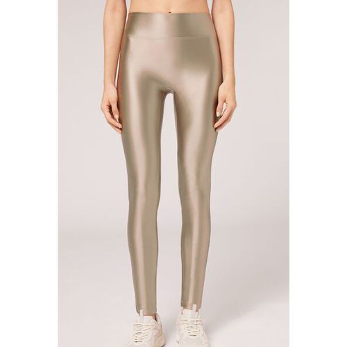 Legging ultra brillant satiné Taille S - Calzedonia - Modalova