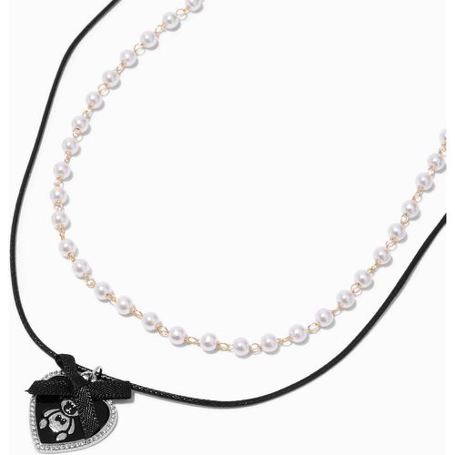 Colliers perle d'imitation et ourson en cordon - Lot de 2 - Claire's - Modalova