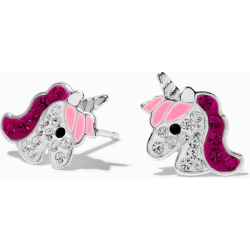 Clous d'oreilles licorne strass couleur - Claire's - Modalova