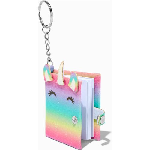 Porte-clés mini journal à paillettes licorne - Claire's - Modalova