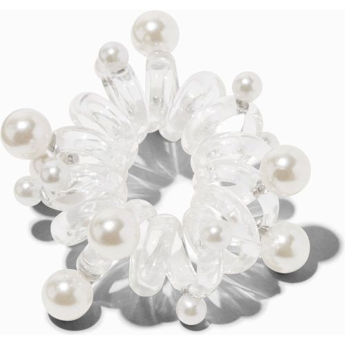 Élastiques spirale décorés perles d'imitation transparents - Lot de 2 - Claire's - Modalova