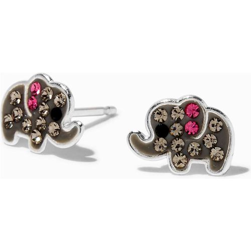 Clous d'oreilles éléphant strass couleur - Claire's - Modalova