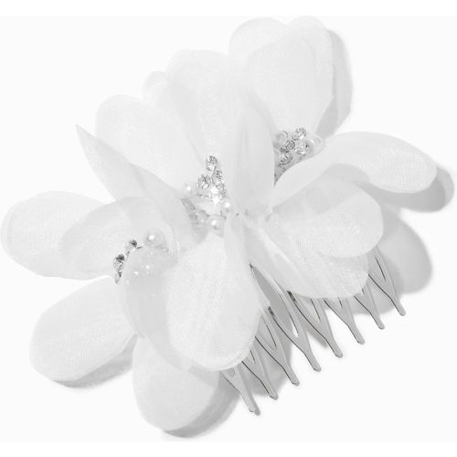 Peigne à fleurs fantaisistes blanches - Claire's - Modalova