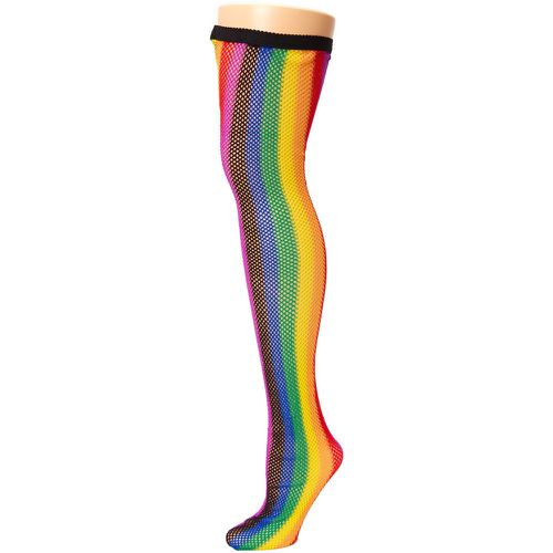 Chaussettes montantes résille - Arc-en-ciel - Claire's - Modalova