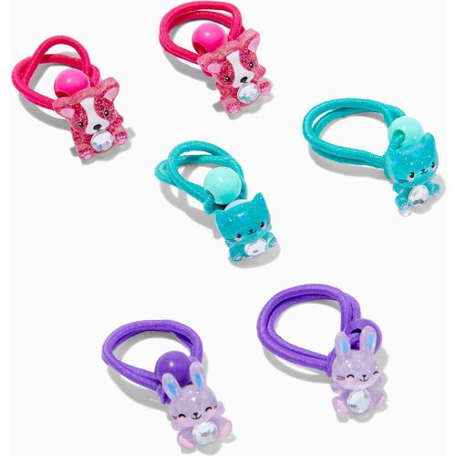 Élastiques petits animaux avec ventre en strass tons de joyaux Club - Lot de 6 - Claire's - Modalova