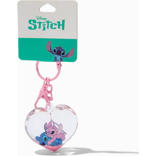 Porte-clés rempli d’eau cœur Stitch et Angel Disney - Claire's - Modalova