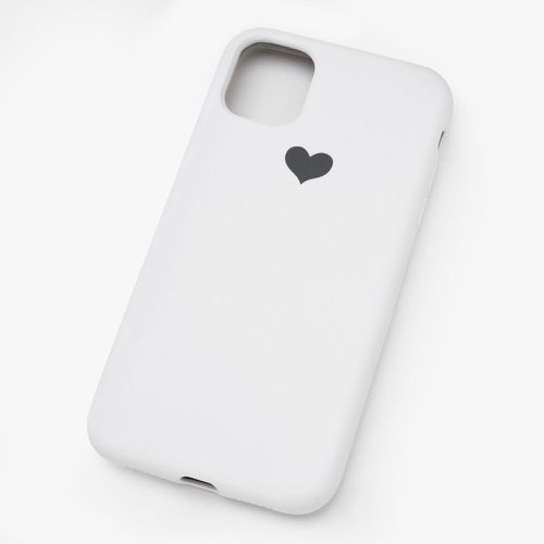 Coque de portable blanche avec cœur - Compatible avec iPhone® 11 - Claire's - Modalova