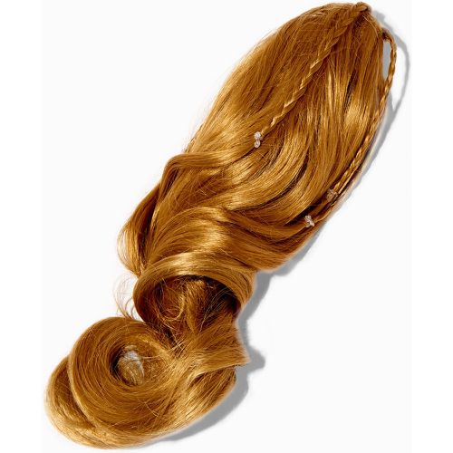 Cheveux synthétiques tressés blond caramel avec pince à cheveux intégrée - Claire's - Modalova