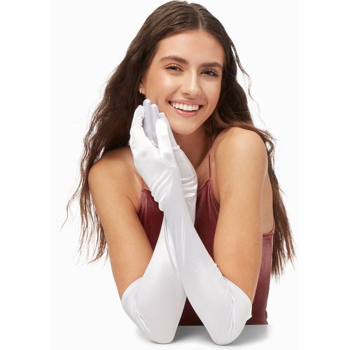 Longs gants en tissu satiné - Claire's - Modalova