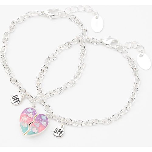 Bracelets à breloques cœur fendu phosphorescent best friends - Lot de 2 - Claire's - Modalova