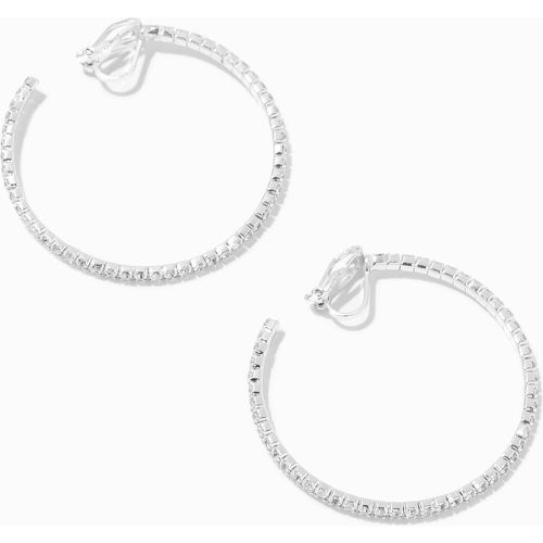 Boucles d'oreilles à clip avec strass 40 mm couleur - Claire's - Modalova