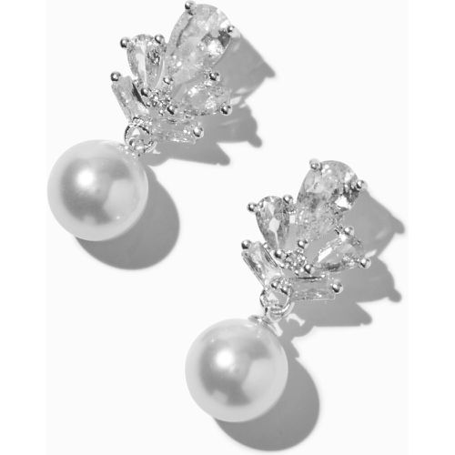 Pendantes 2,5 cm style vintage perles d'imitation et zircon cubique d'imitation - Claire's - Modalova
