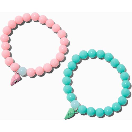 Bracelets perlés cœur fendu en deux best friends - Lot de 2 - Claire's - Modalova