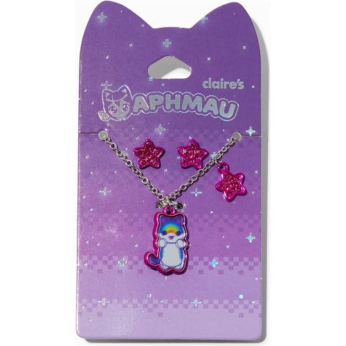 Boucles d'oreilles et collier chat Rainbow exclusivité chez Claire’s Aphmau™ - Lot de 2 - Claire's - Modalova