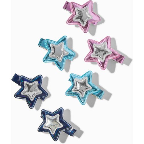 Barrettes bombées étoilées Club - Lot de 6 - Claire's - Modalova