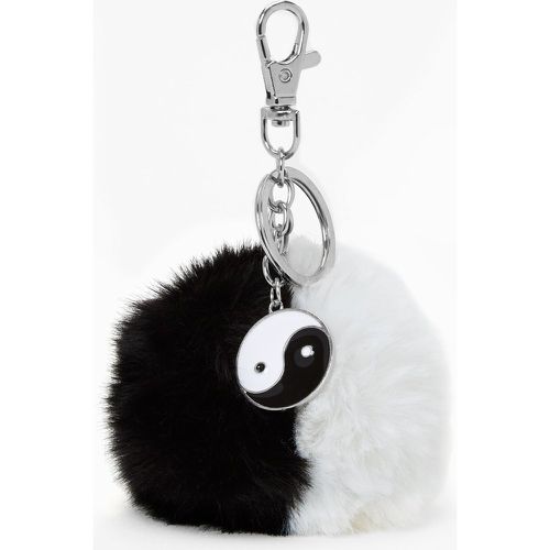 Porte-clés pompon Yin Yang et blanc - Claire's - Modalova