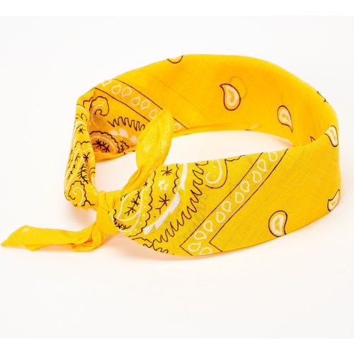 Bandeau bandana motif cachemire - moutarde - Claire's - Modalova