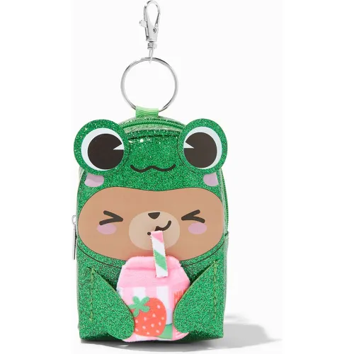 Porte-clés mini sac à dos ours déguisé en grenouille à paillettes - Claire's - Modalova