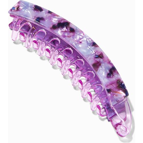 Pince à cheveux banane acrylique écaille de tortue violette - Claire's - Modalova