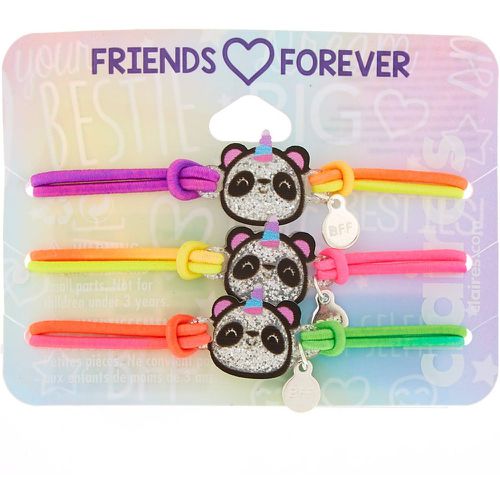 Lot de 3 bracelets d’amitié élastiques motif panda à paillettes fluo - Claire's - Modalova