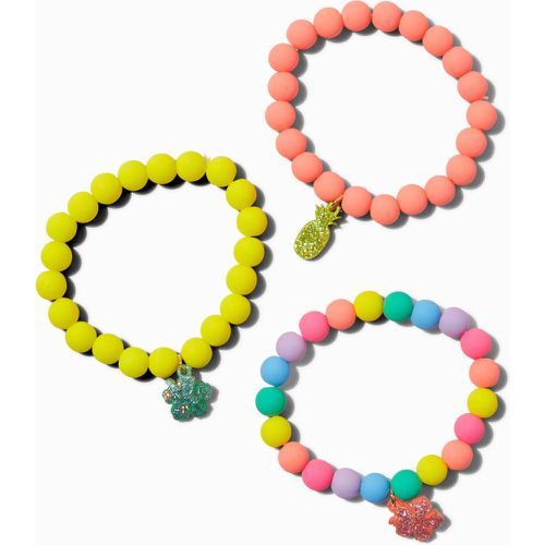 Bracelets élastiques perlés fruits estivaux Club - Lot de 3 - Claire's - Modalova