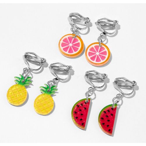 Boucles d'oreilles à clip fruits - Lot de 3 - Claire's - Modalova