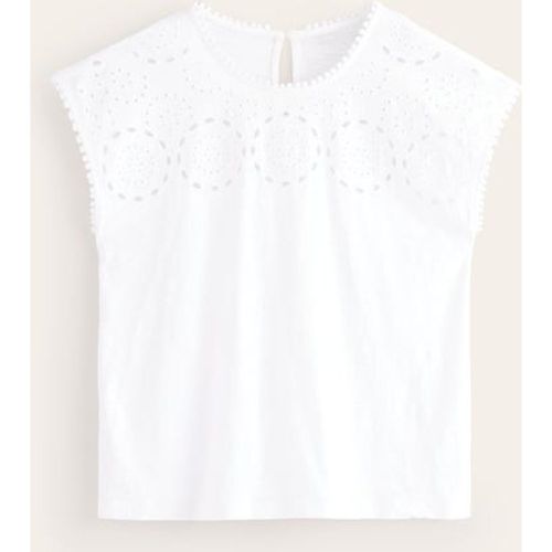 T-shirt Sasha avec broderie anglaise - Boden - Modalova