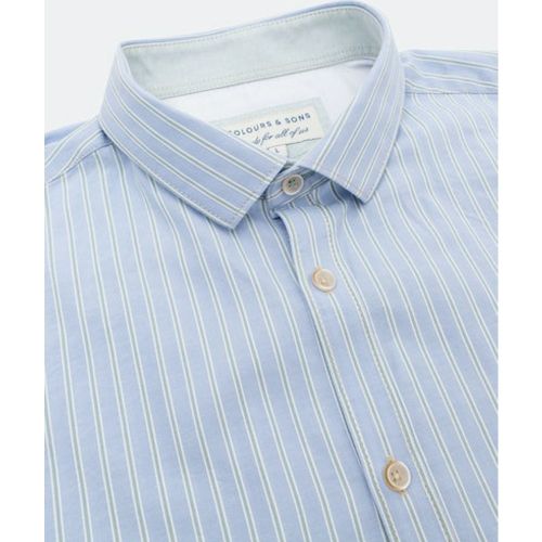 T-shirt col tunisien manches longues XL - Colours & Sons - Modalova