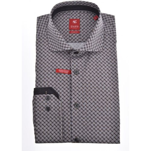 T-shirt col tunisien manches longues S - Pure - Modalova